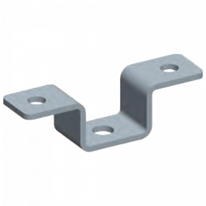 Ceiling bracket for aluminum ladder tray